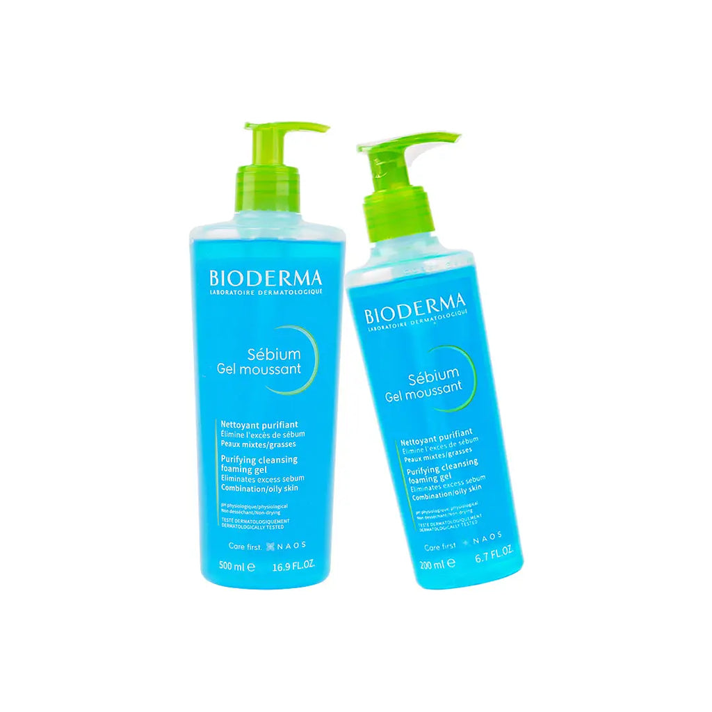 BIODERMA SEBIUM FOAMING GEL (500ML+200ML)-Bundle