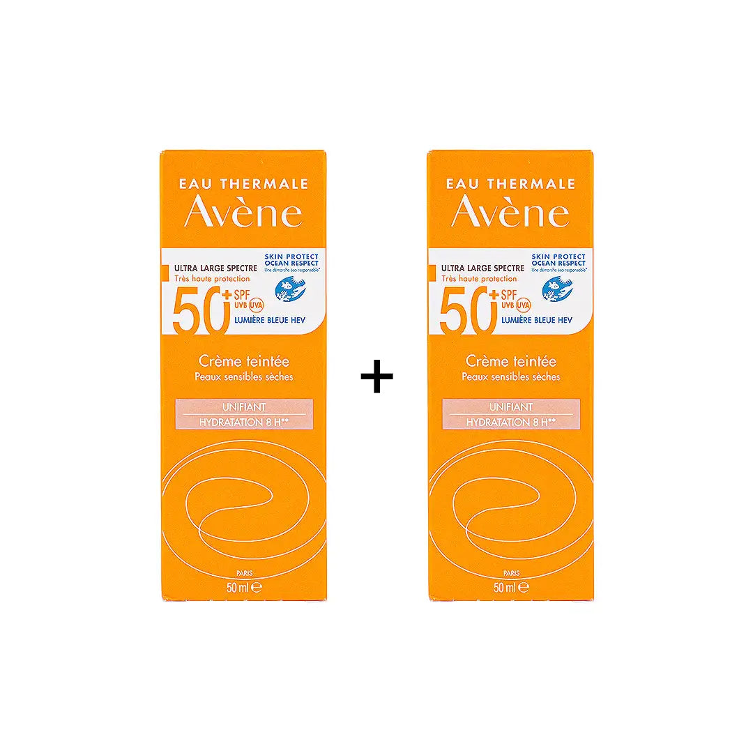 Avene SPF50+ Tinted Cream 50Ml Bundle