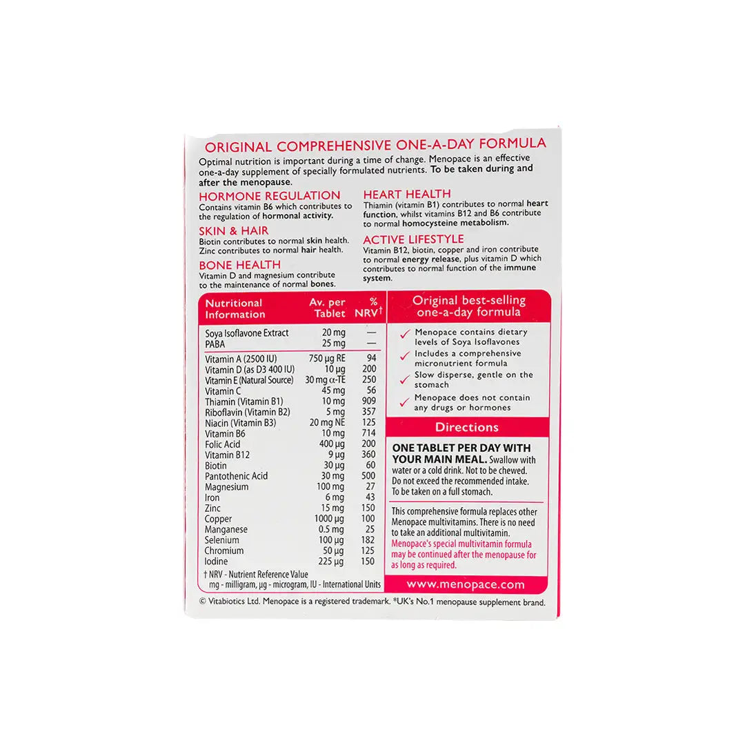 10091-Vitabiotics Menopace 30 Tablets +1