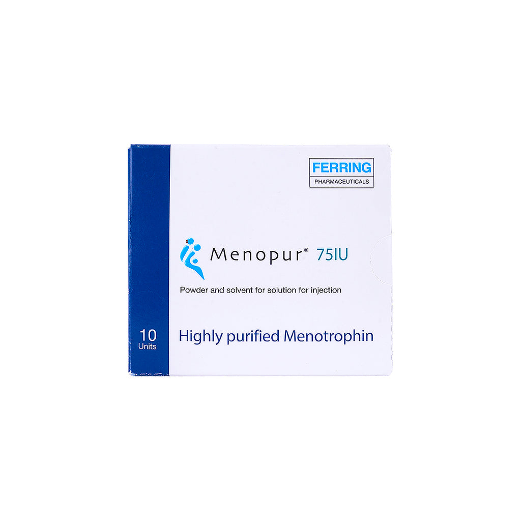 MENOPUR POWDER & SOLVENT 75IU 10 VIALS