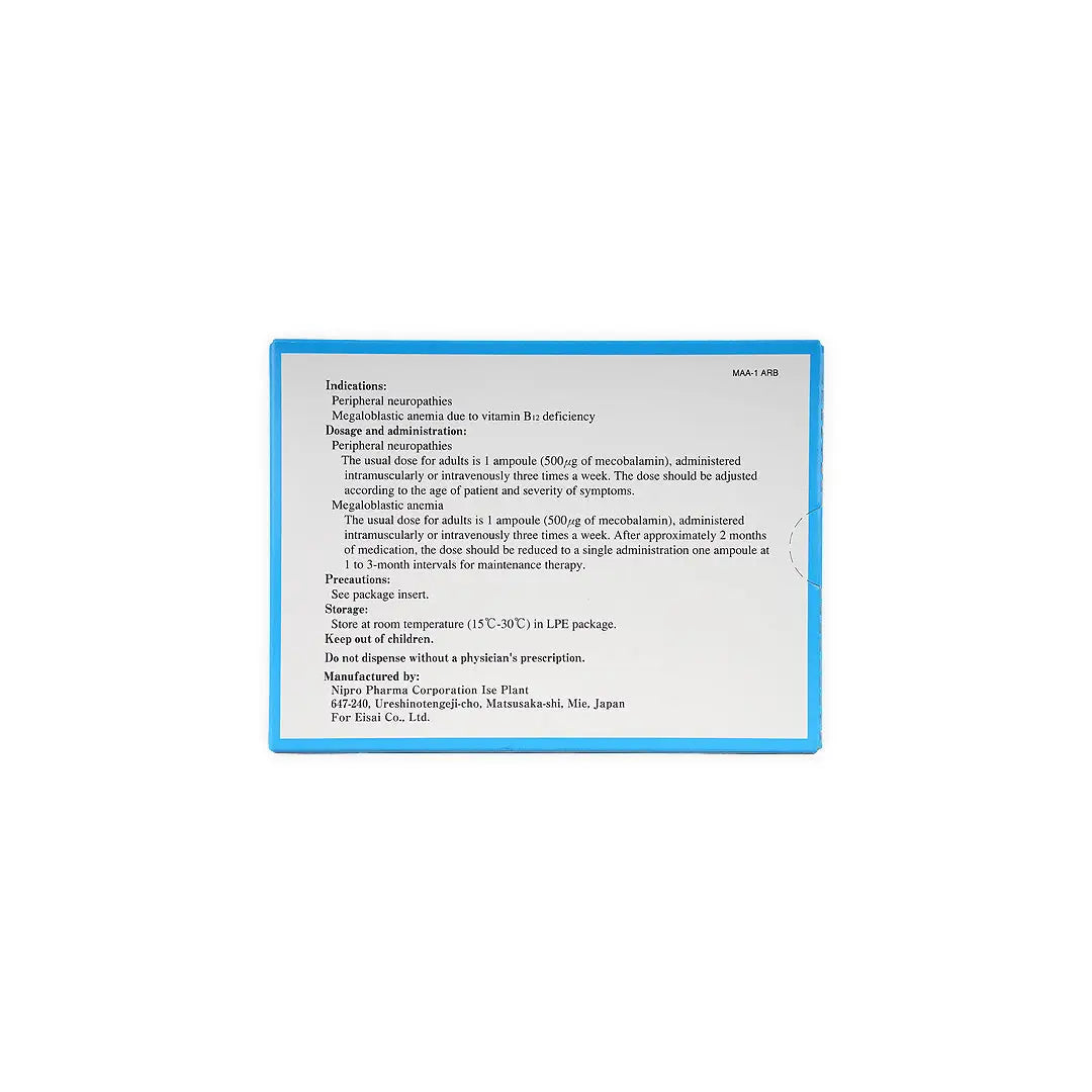 10133-Methycobal 500Mcg 10 Ampoules +1