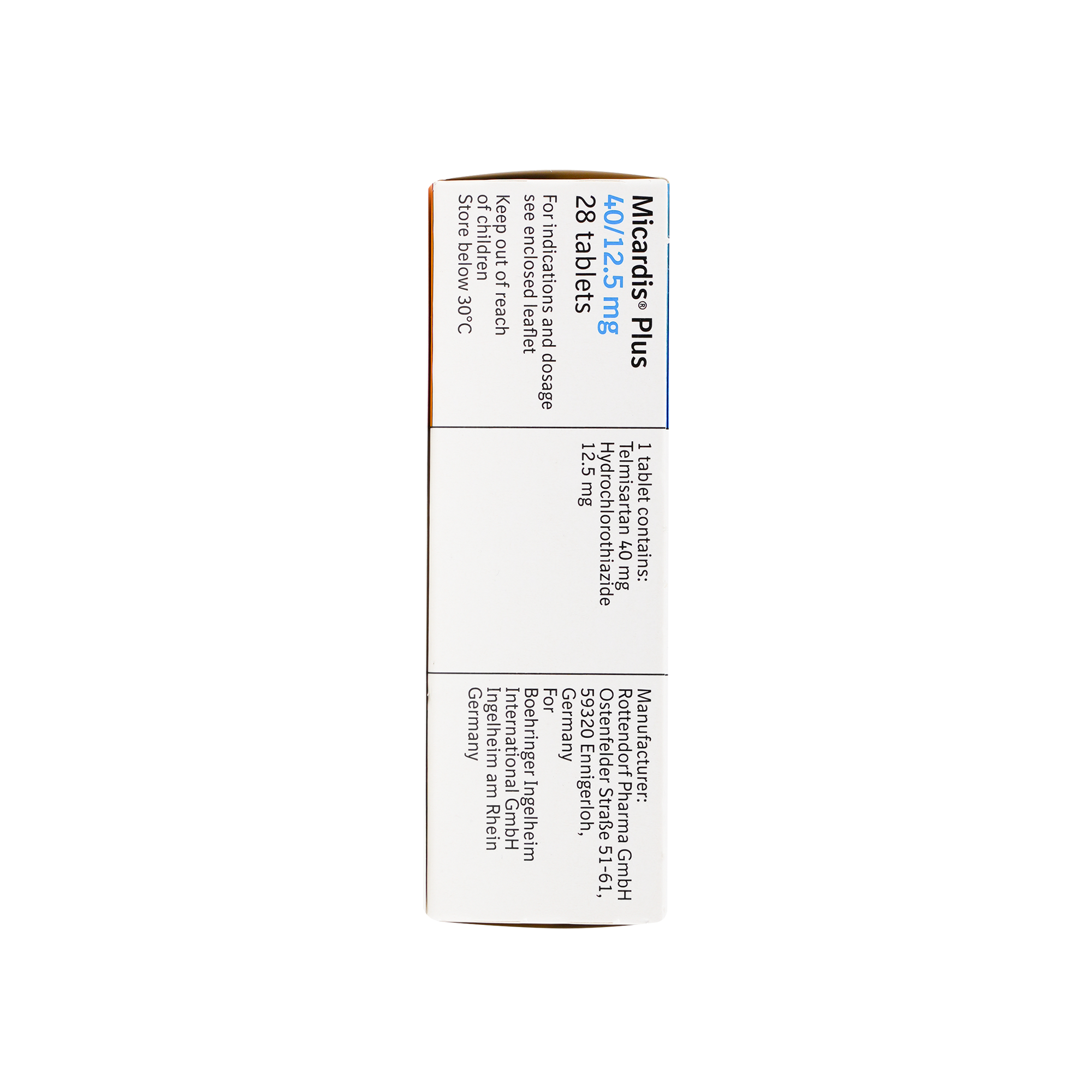 MICARDIS PLUS 40/12.5MG 28 TABLETS