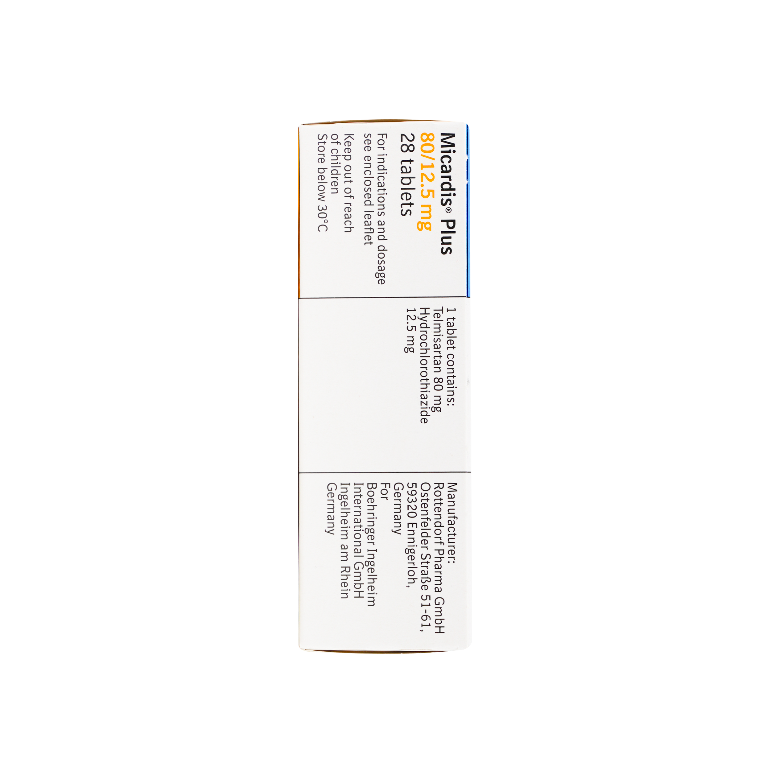 MICARDIS PLUS 80/12.5MG 28 TABLETS