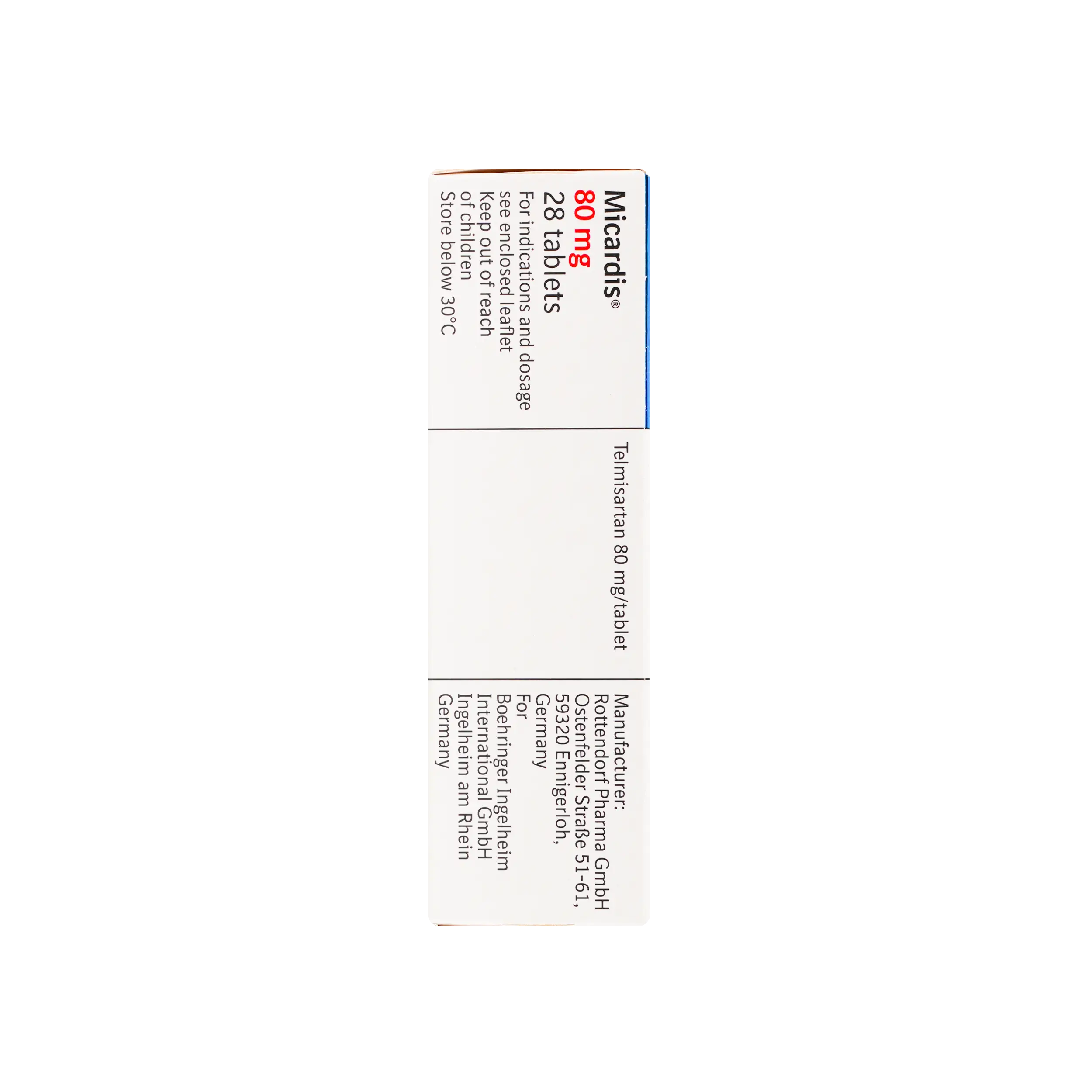 Micardis 80Mg 28 Tablets