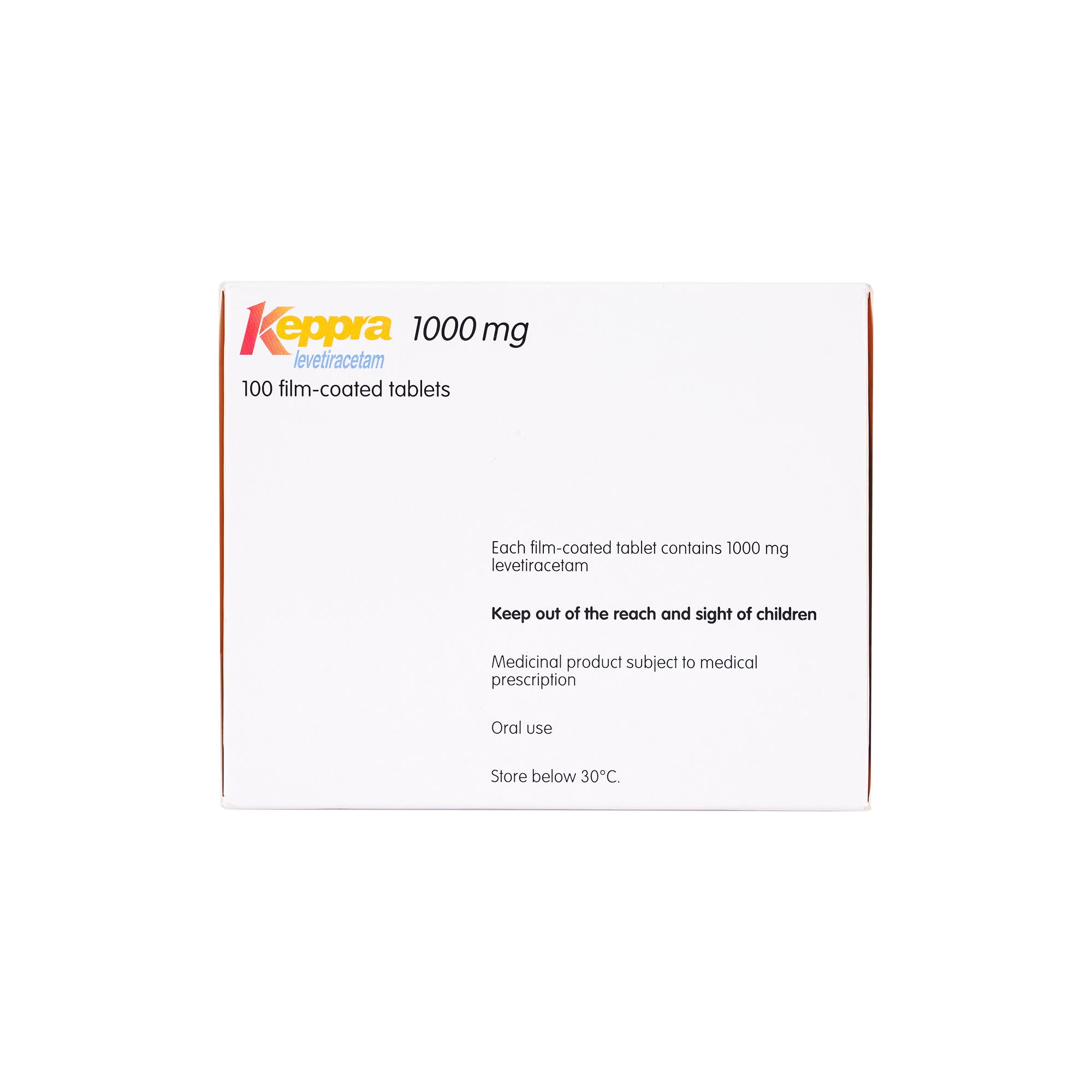 10399-Keppra 1000Mg 100  Tablets 