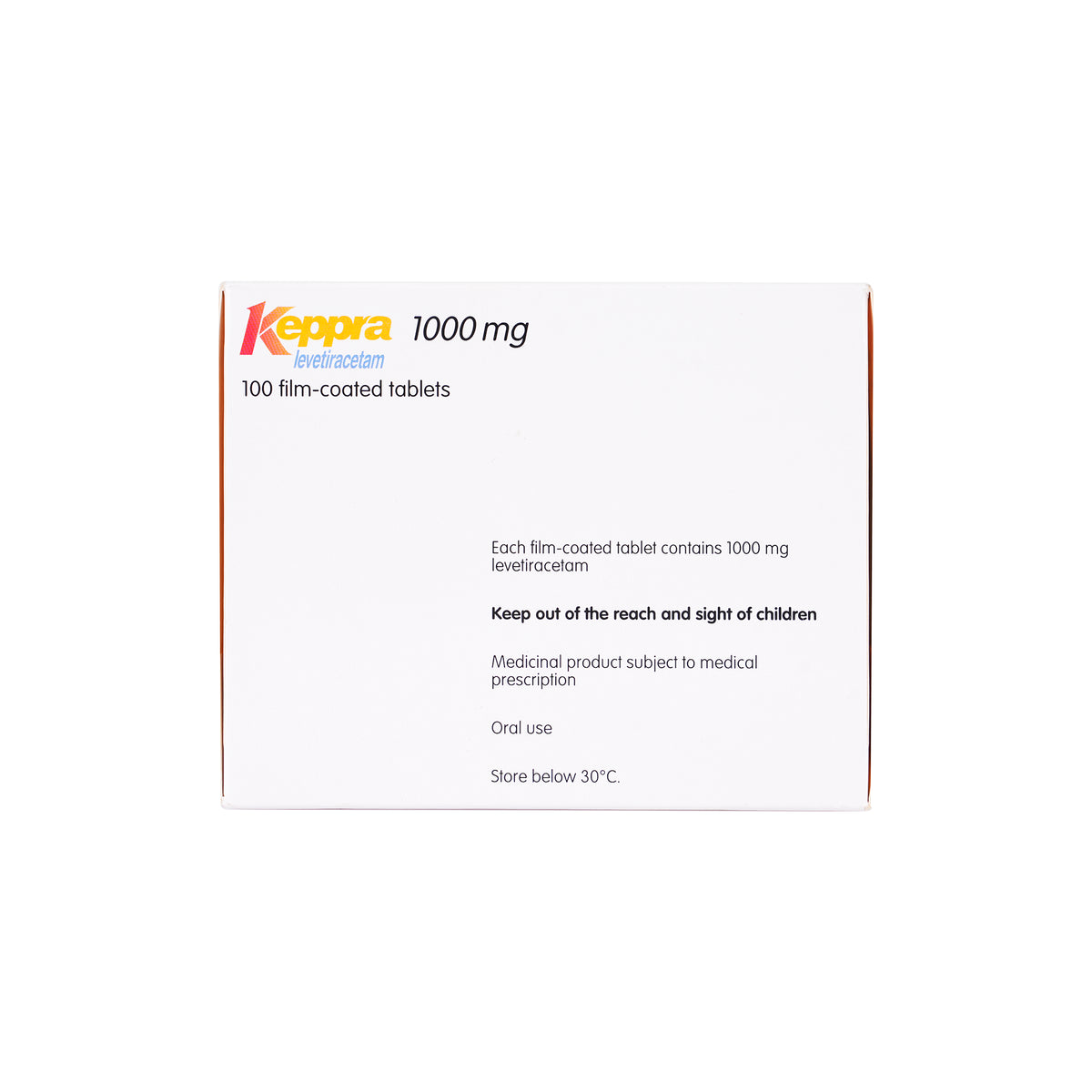 10399-Keppra 1000Mg 100  Tablets 