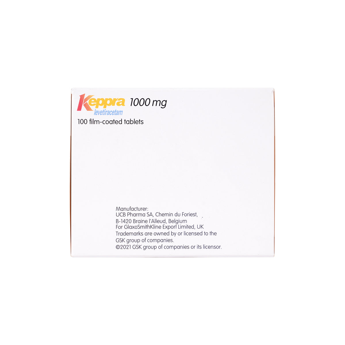 10399-Keppra 1000Mg 100  Tablets +1