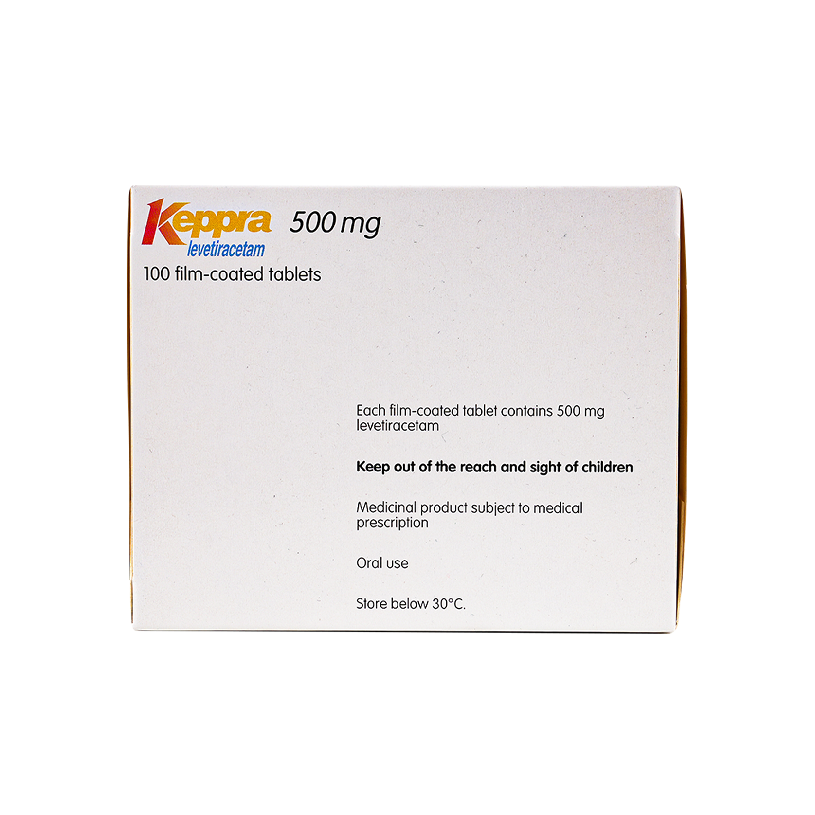 KEPPRA 500MG 100 TAB