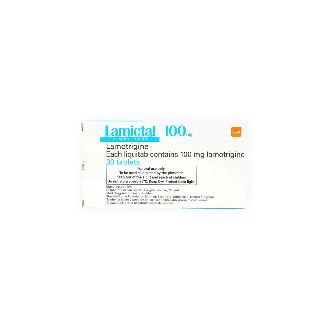 LAMICTAL LIQUI-TABS 100MG 30 TABLETS