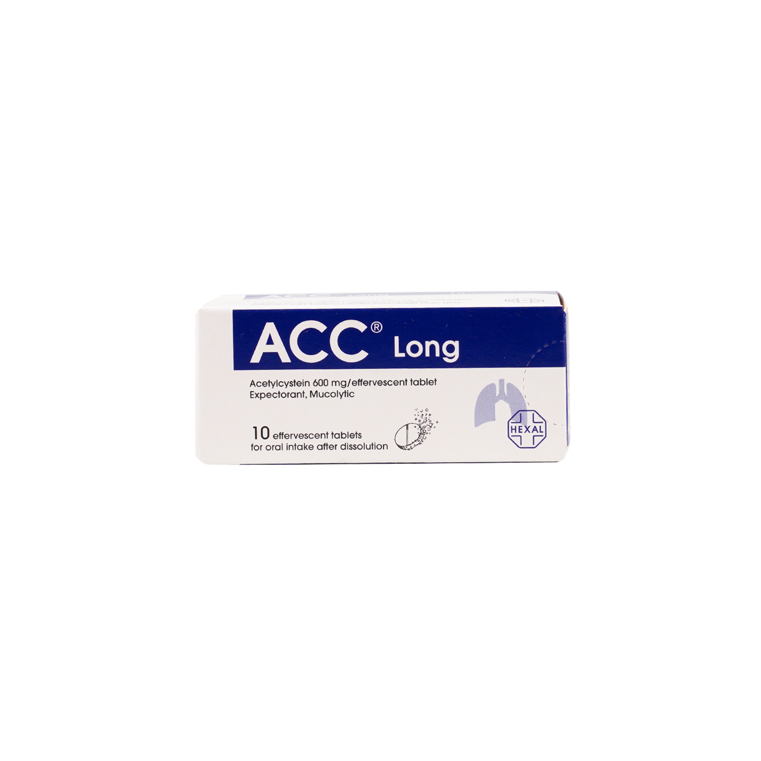 ACC LONG 600MG 10 EFFERVESCENT TABLETS