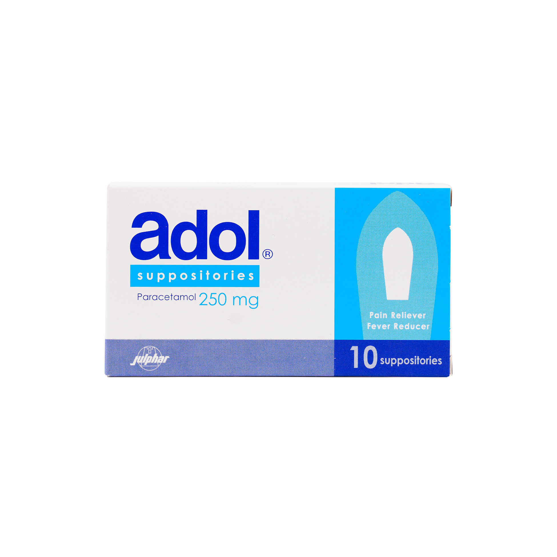 ADOL 250MG 10 SUPP