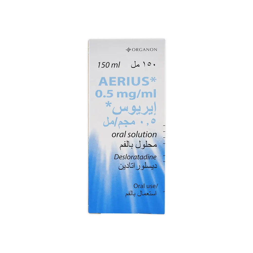 AERIUS 0.5MG SYRUP 150ML