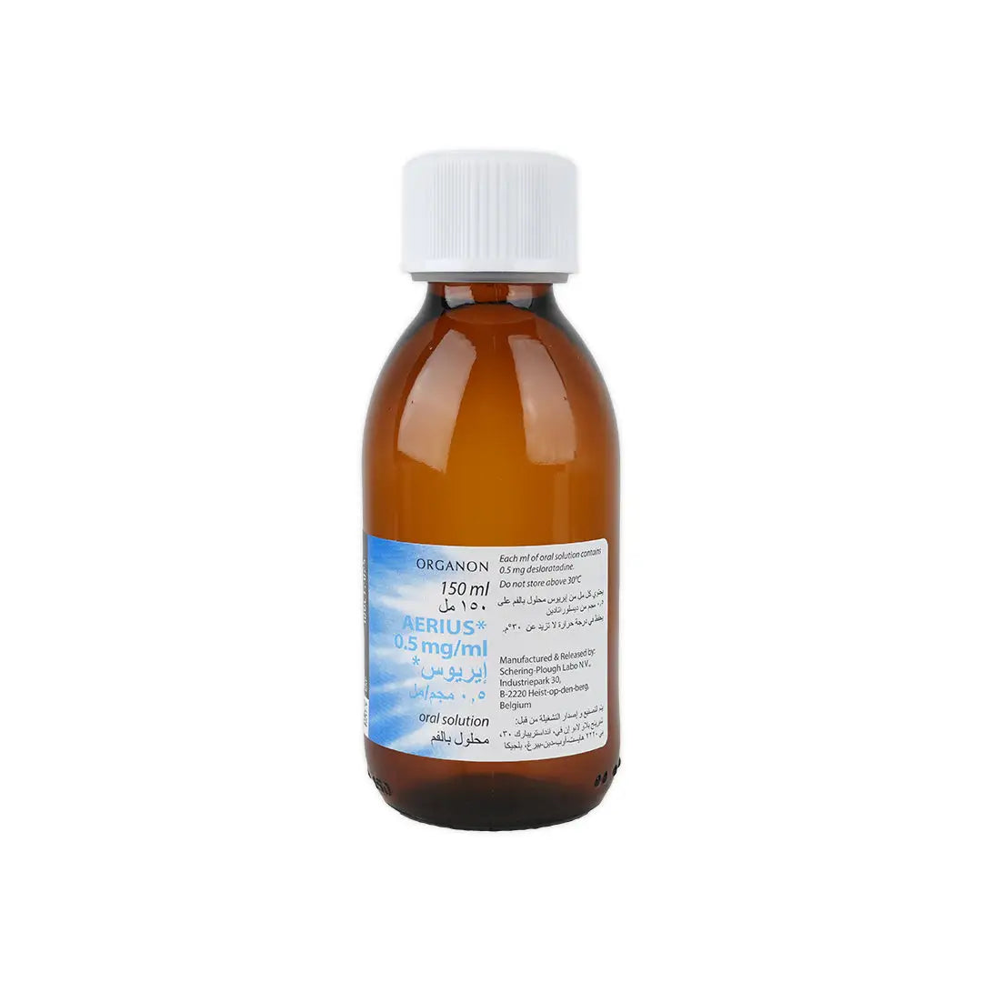 AERIUS 0.5MG SYRUP 150ML