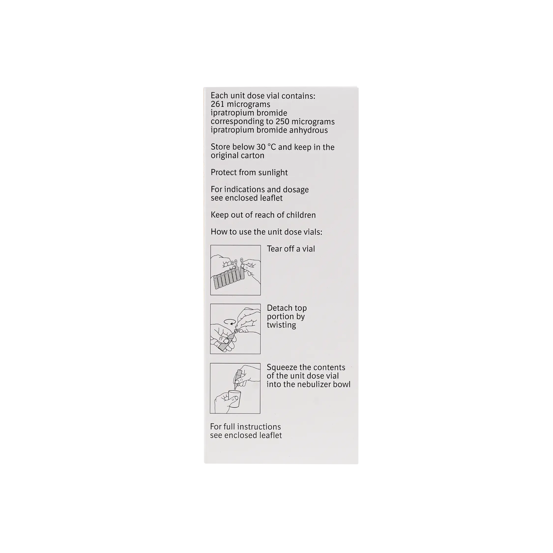 Atrovent 250Mcg/2Ml Soln 20Vls