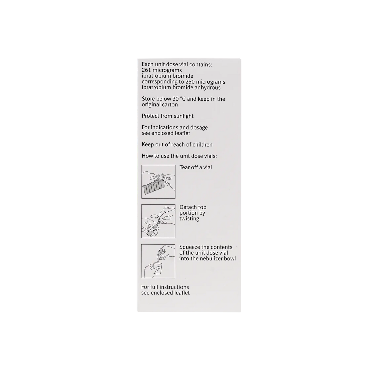 10903-Atrovent 250Mcg/2Ml Soln 20Vls +1