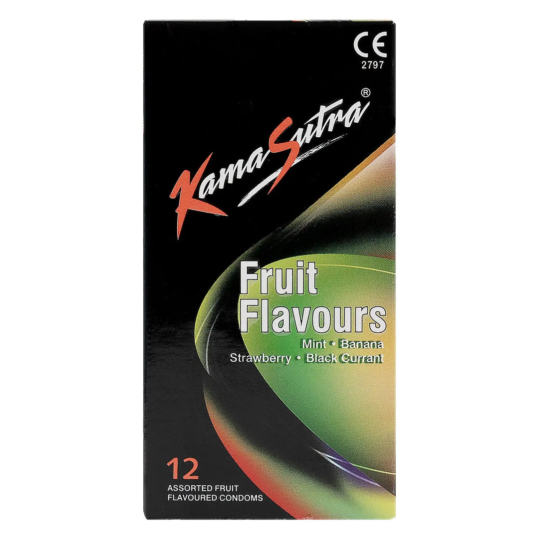 10967-Kamasutra Fruit Flavours Condoms 12pcs +4