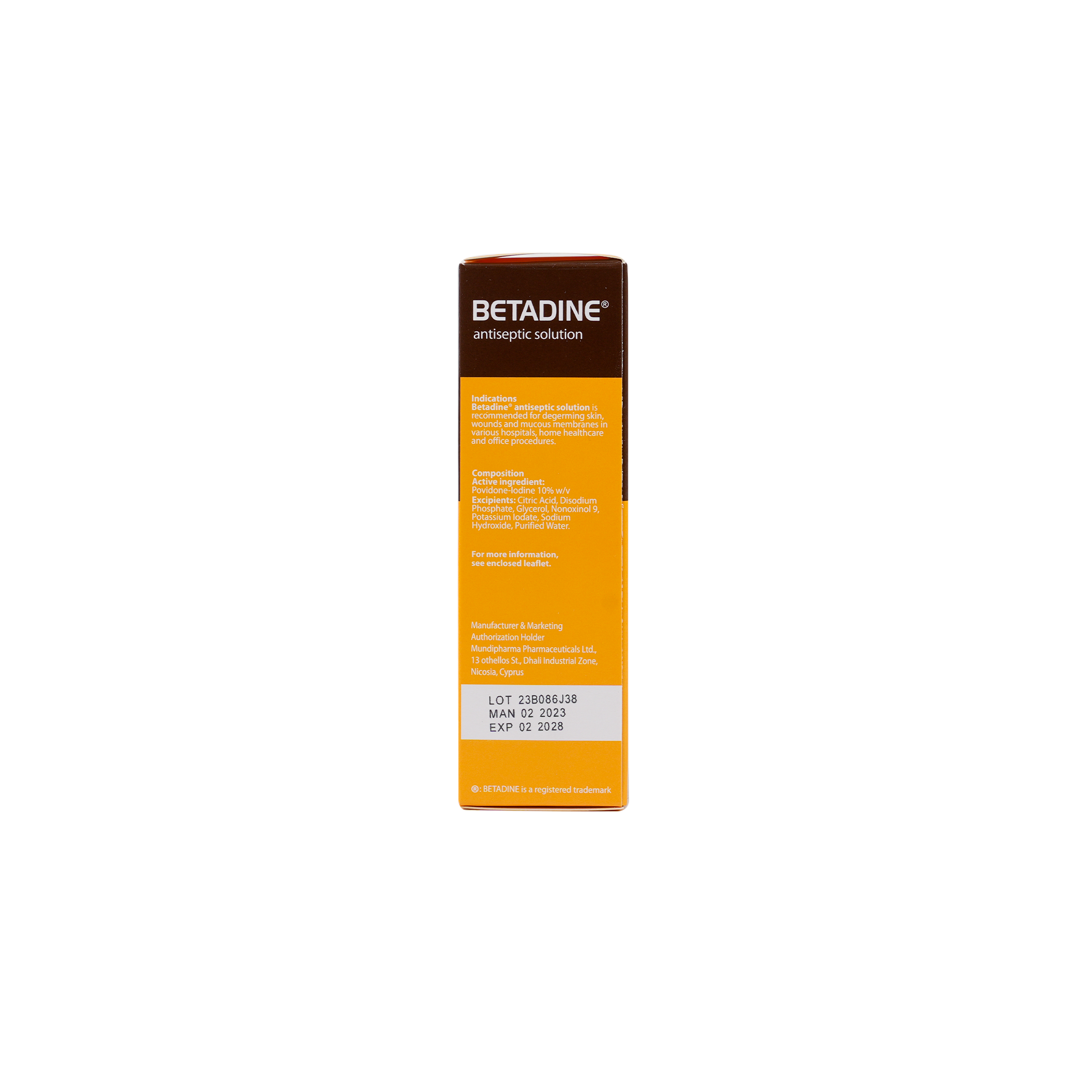 BETADINE ANTISEPTIC SOLUTION 120 ML