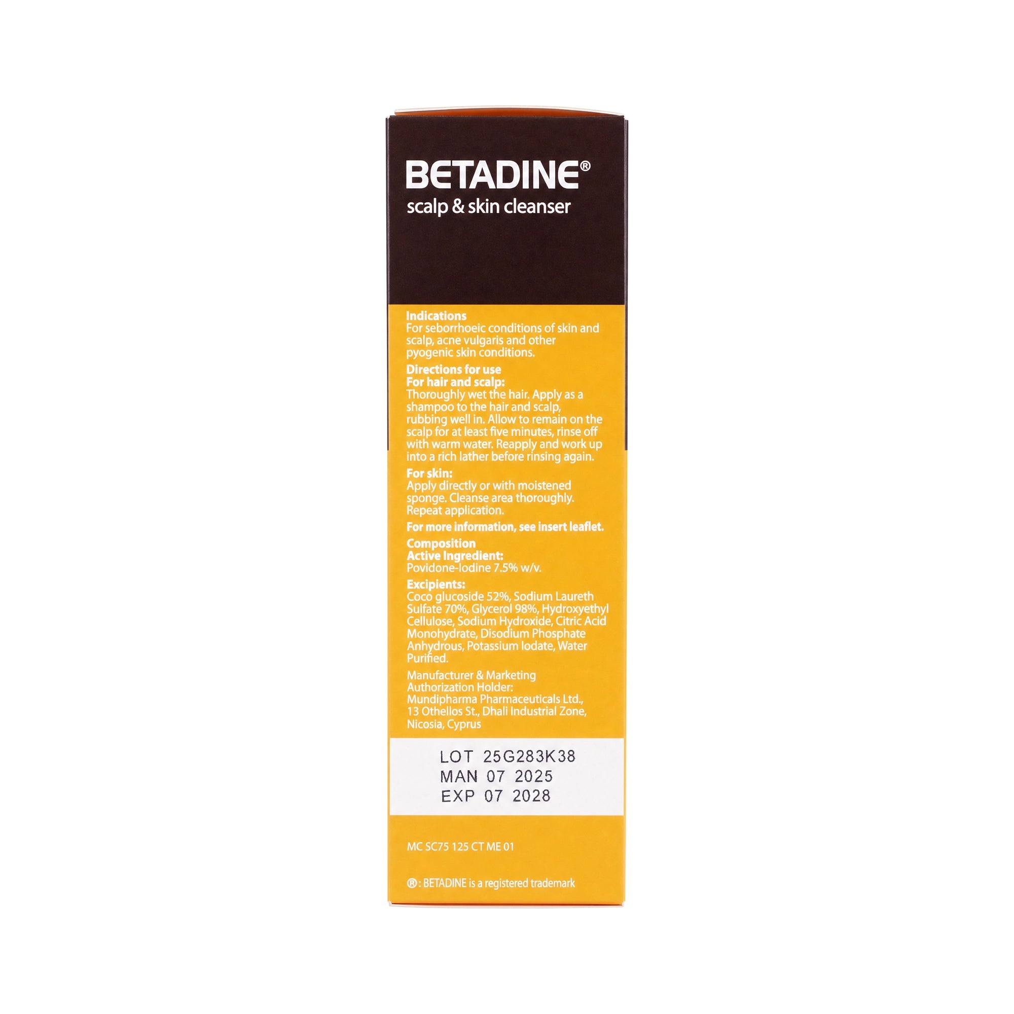 11067-Betadine Scalp & Skin Cleanser 125 Ml +3