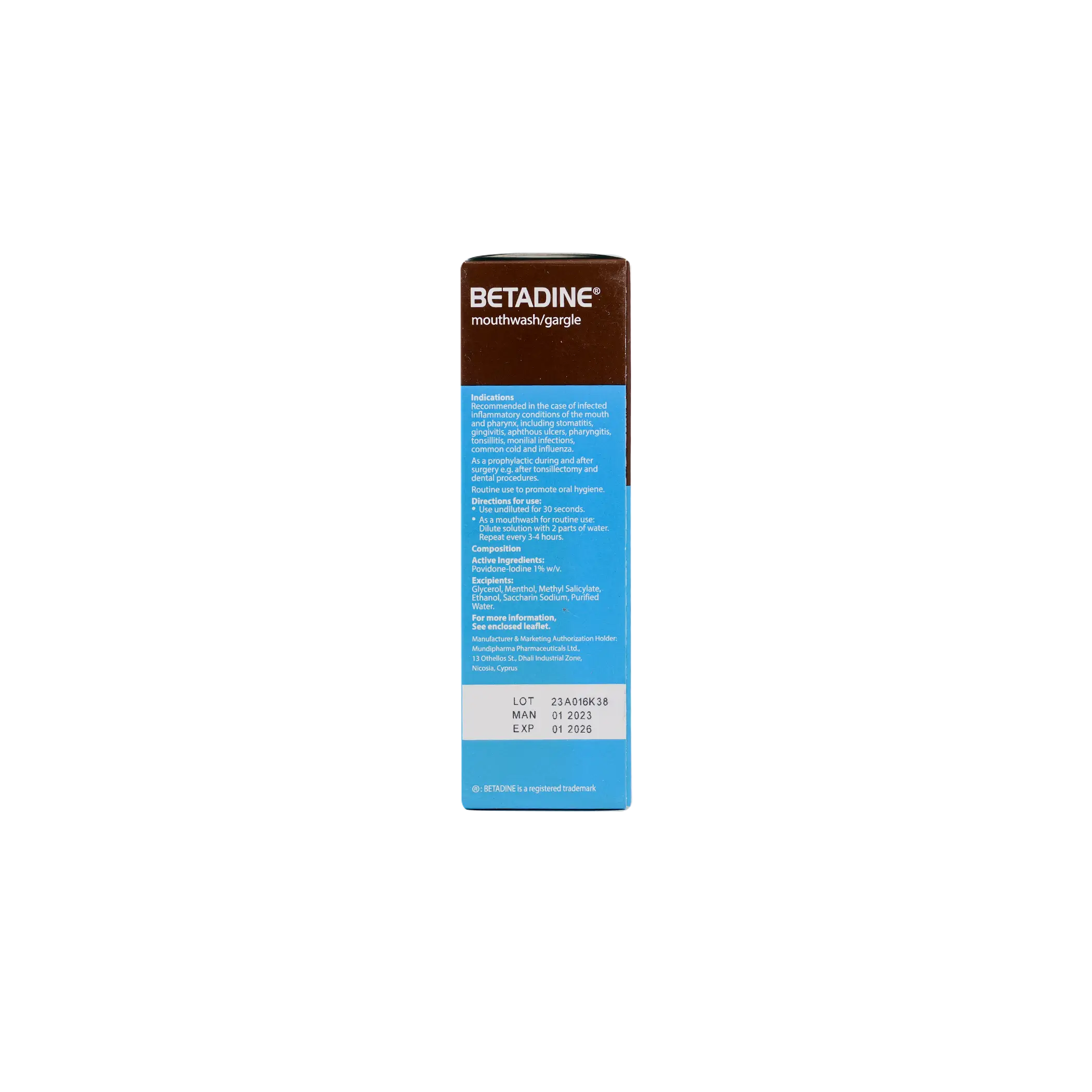 Betadine Gargle & Mouthwash 125Ml