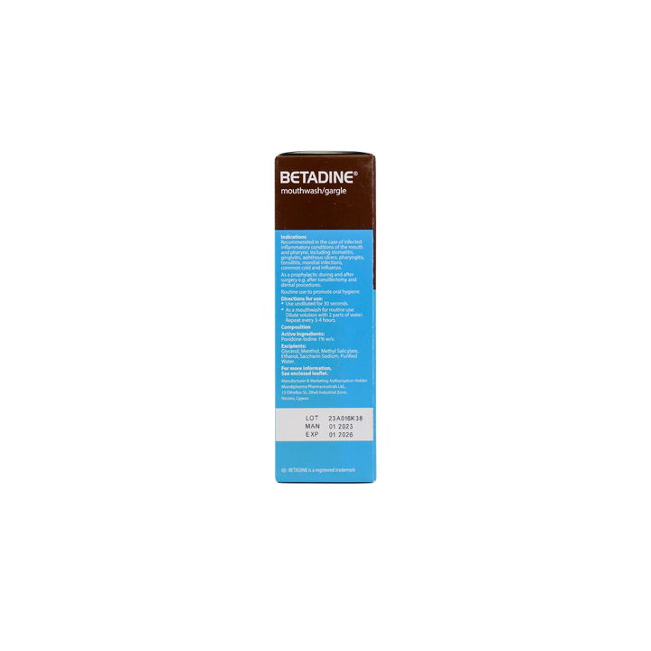 11071-Betadine Gargle &amp; Mouthwash 125Ml +4
