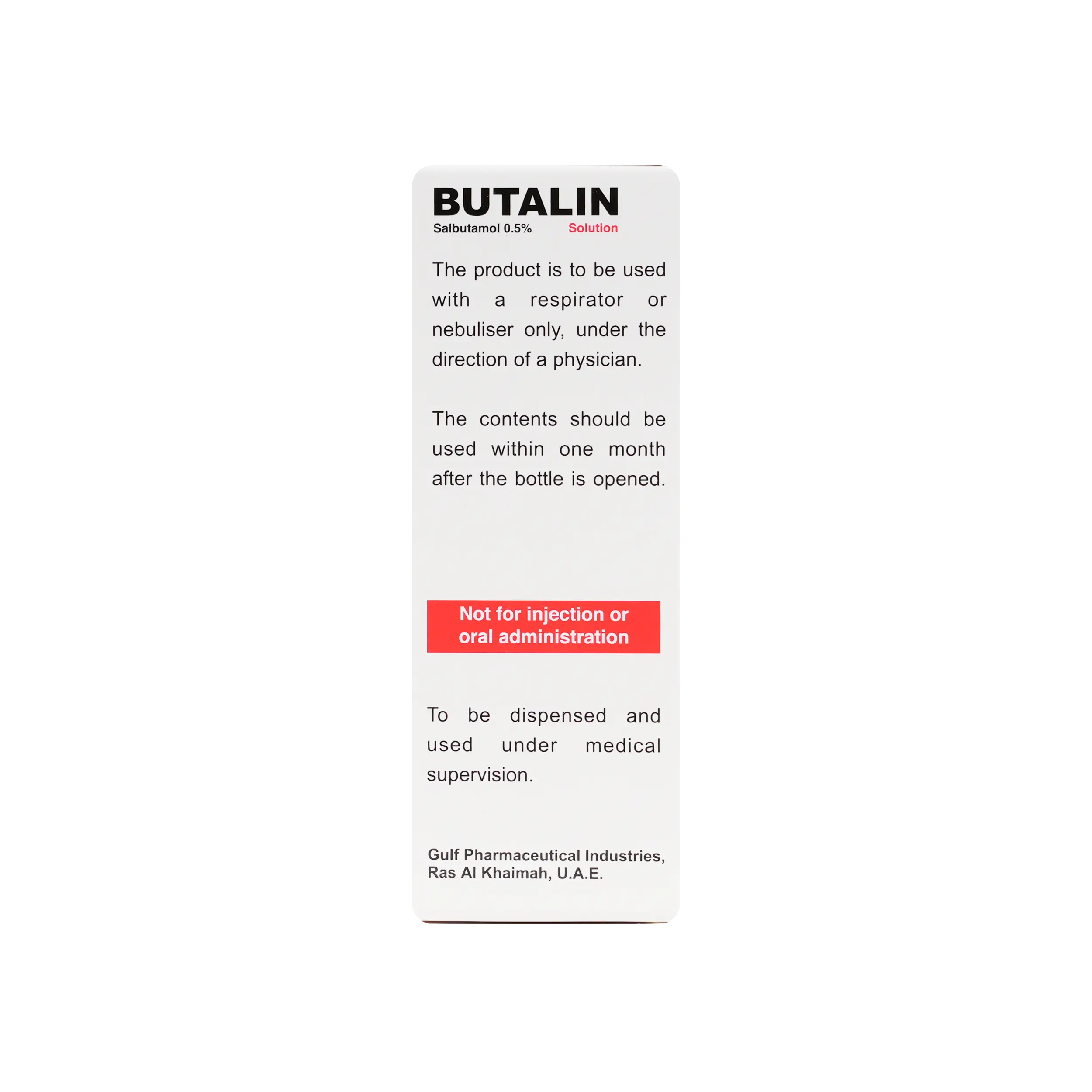 BUTALIN NEB. SOLN 0.5% 20 ML
