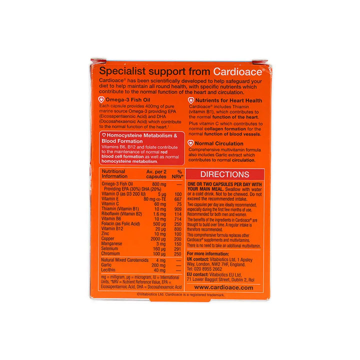 11337-Vitabiotics Cardioace 30 Cap +3