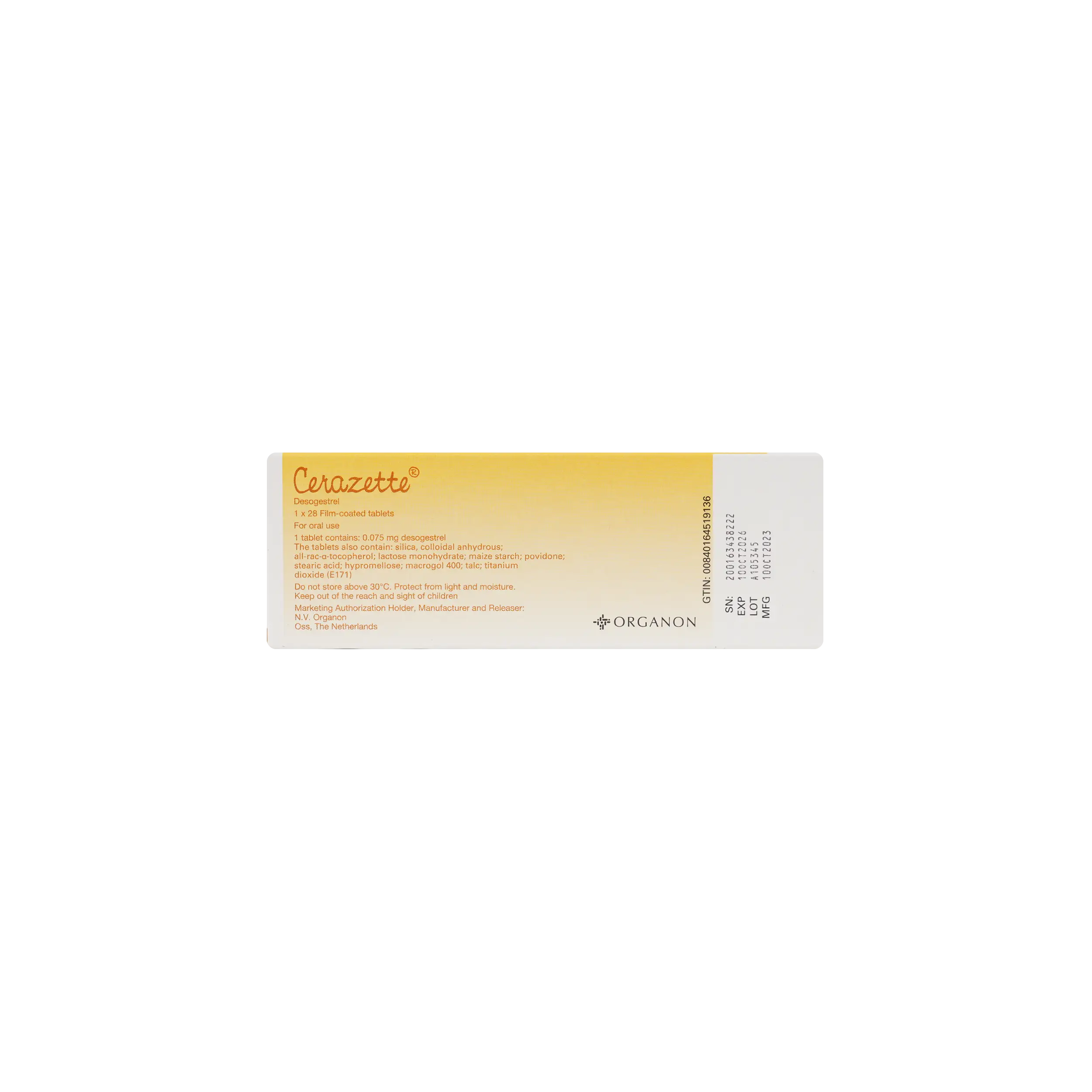 Cerazette 0.075Mg 28 Tab