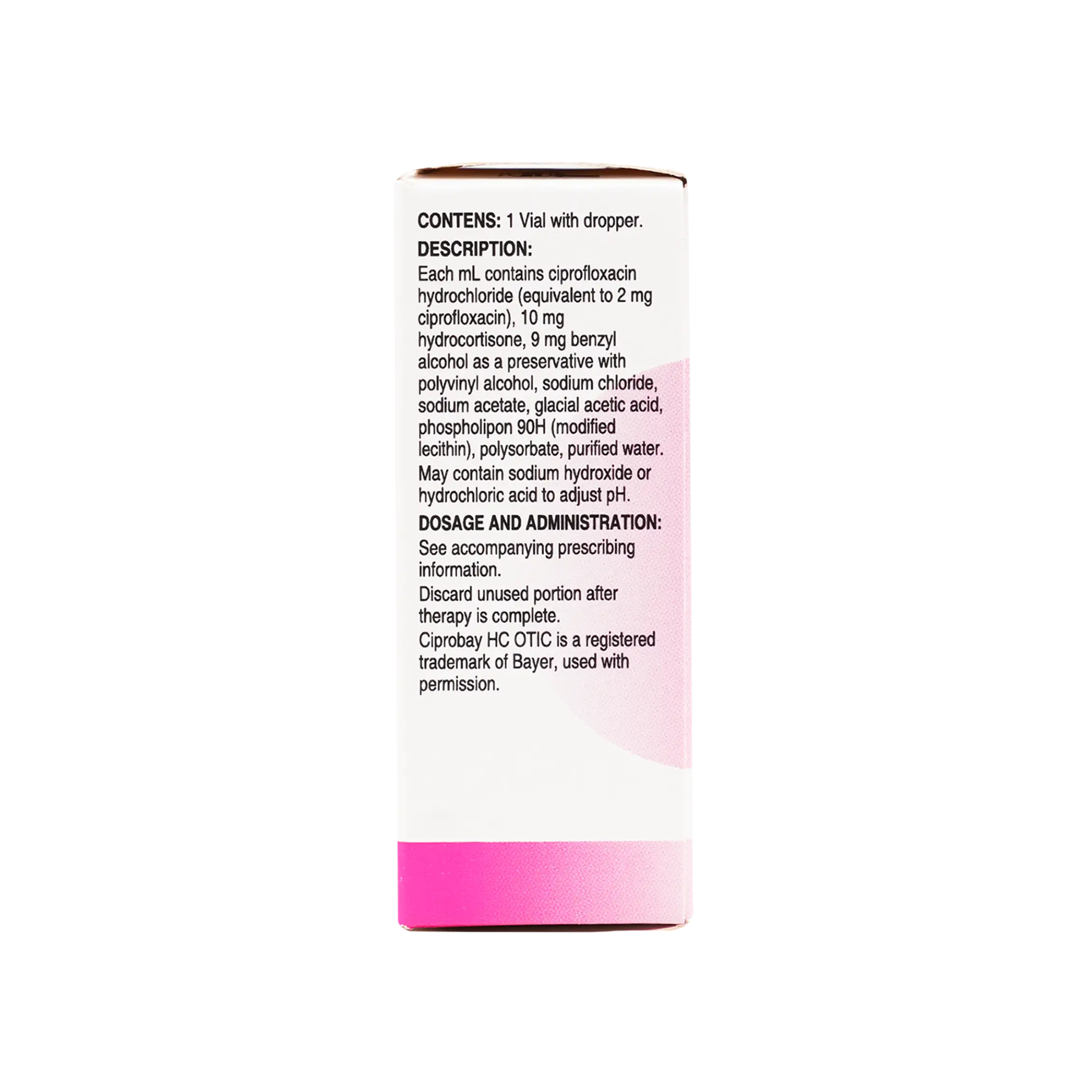 Ciprobay Hc Otic Suspension 10 Ml