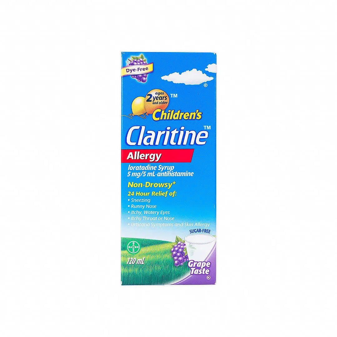 Claritine Children’s Syrup 5mg/5ml 120ml-Grape