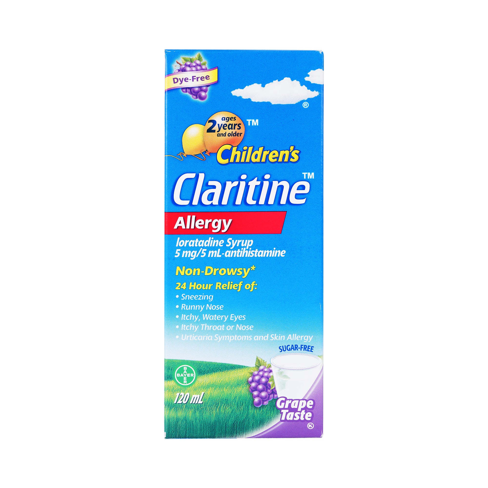 11563-Claritine Children’s Syrup 5mg/5ml 120ml-Grape +0