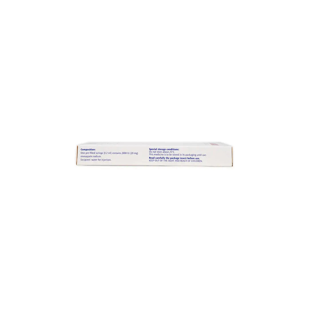 Clexane 20Mg/0.2Ml 2 Syringe
