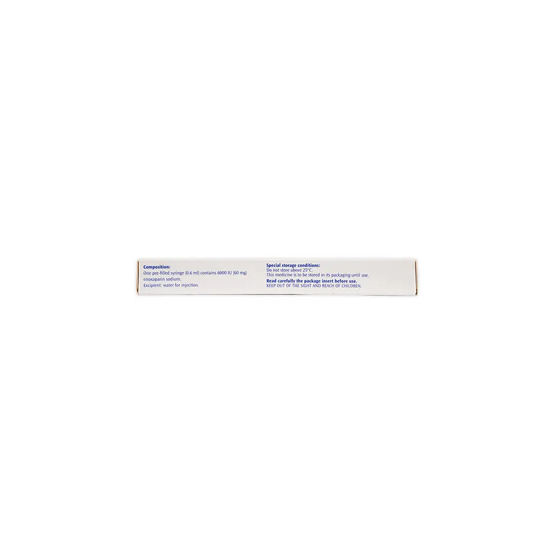 CLEXANE 60MG/0.6ML 2 SYRINGE