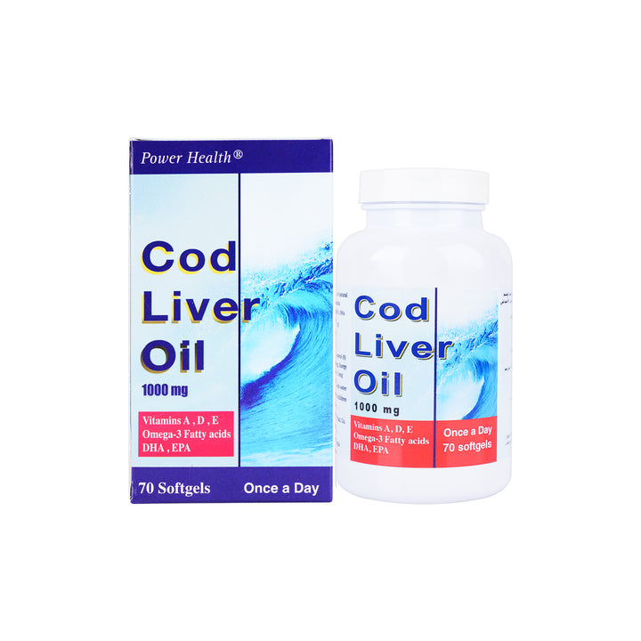 11617-Power Health Cod Liver Oil 1000mg 70 Capsules +3