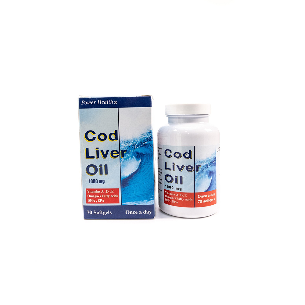 POWER HEALTH COD LIVER OIL 1000MG 70 CAP*