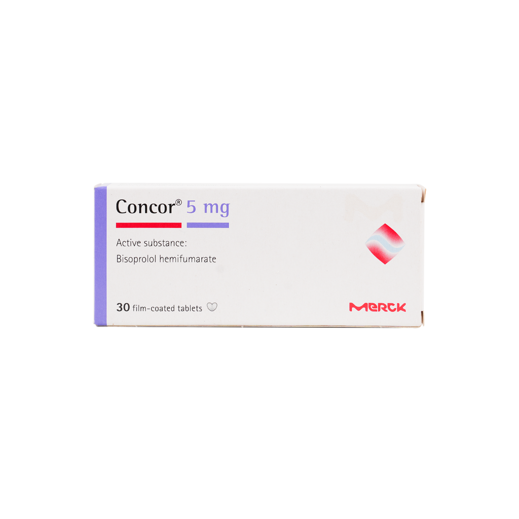 CONCOR 5MG 30 TABLETS