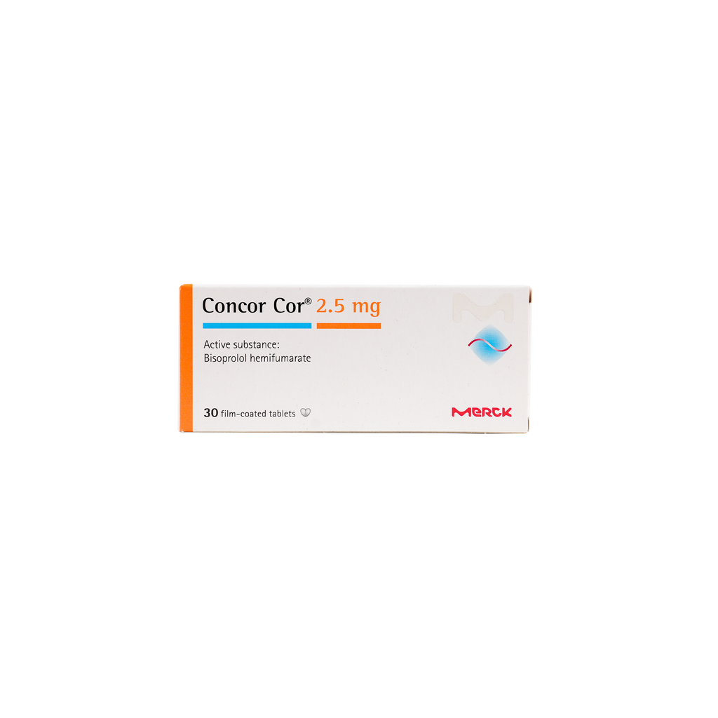 CONCOR COR 2.5MG 30 TABLETS