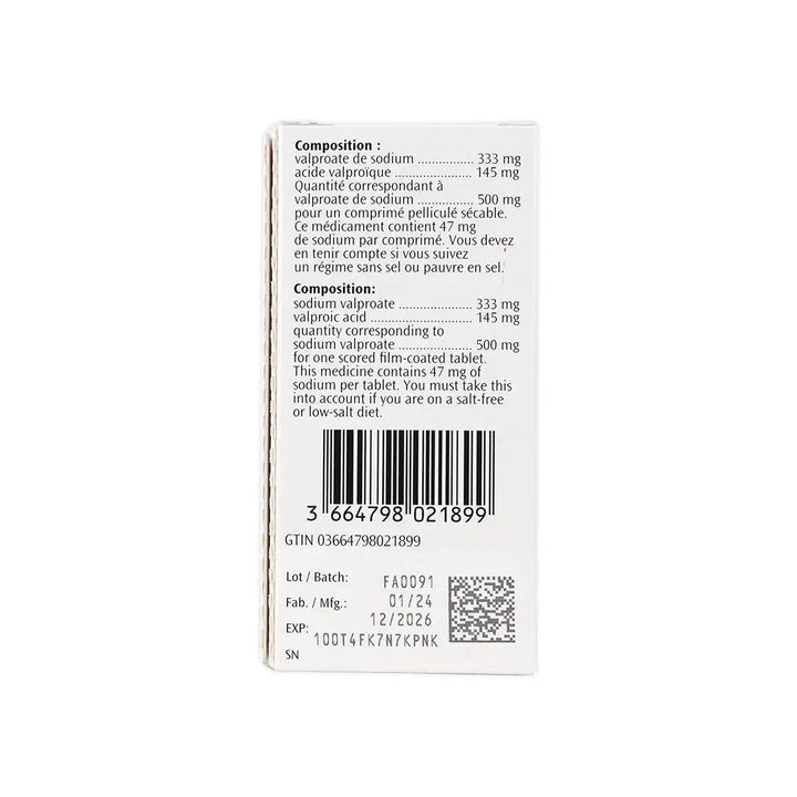 11829-Depakine Chrono 500Mg Sr 30Tab +3