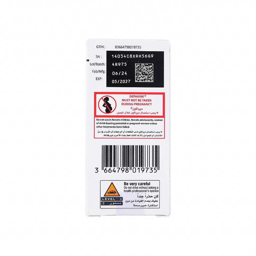 DEPAKINE 200MG 40 TAB
