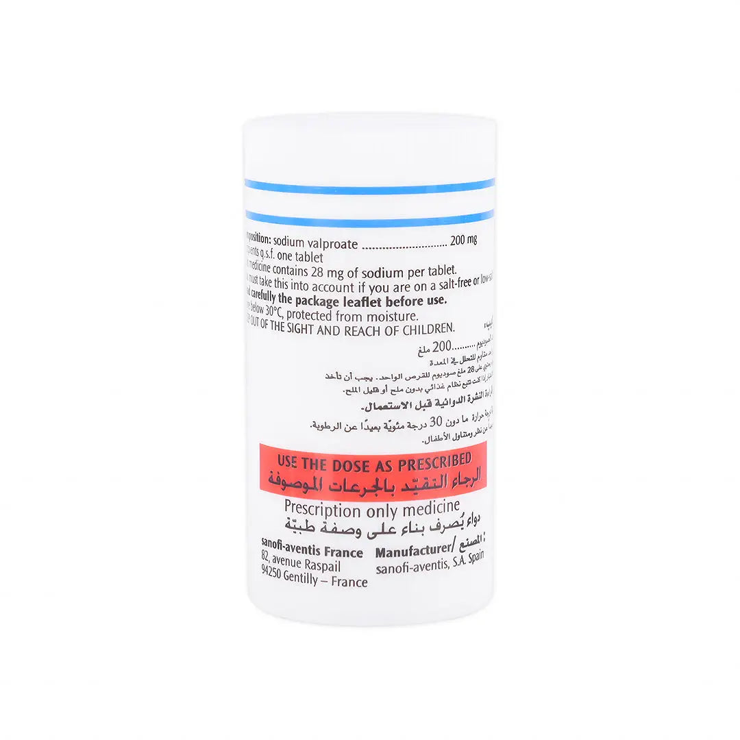 DEPAKINE 200MG 40 TAB