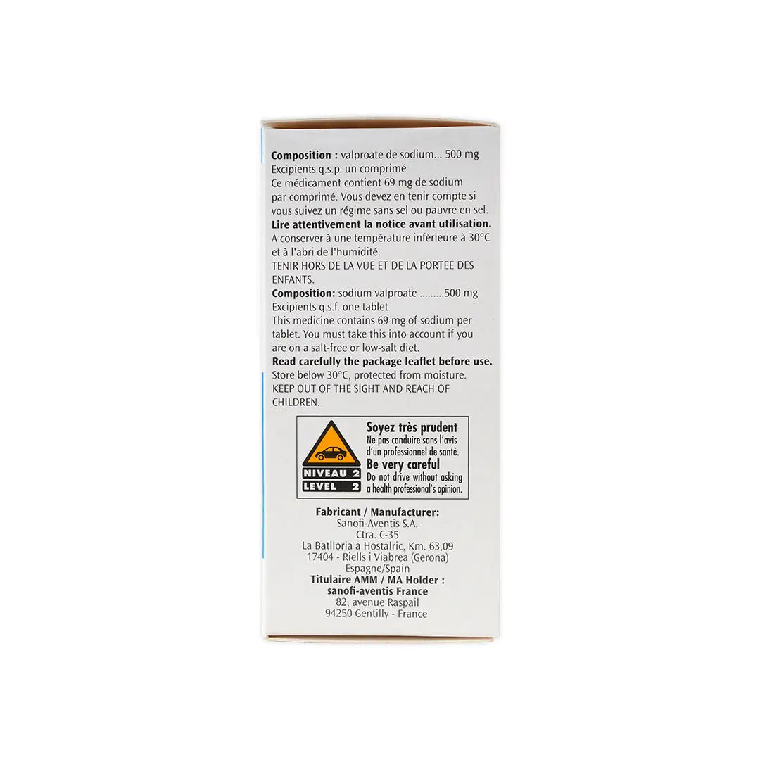Depakine 500Mg 40 Tab