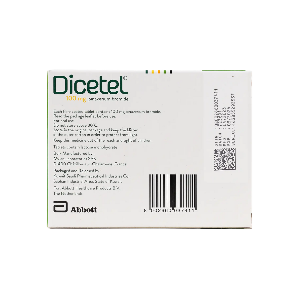 11896-Dicetel 100Mg 20 Tablets +1