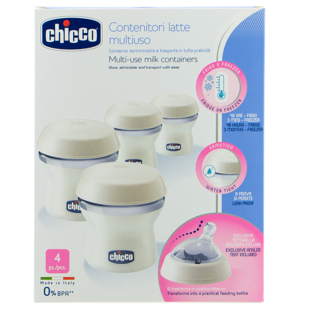 Chicco Multi-Use Milk Containers 4 pcs - 4408
