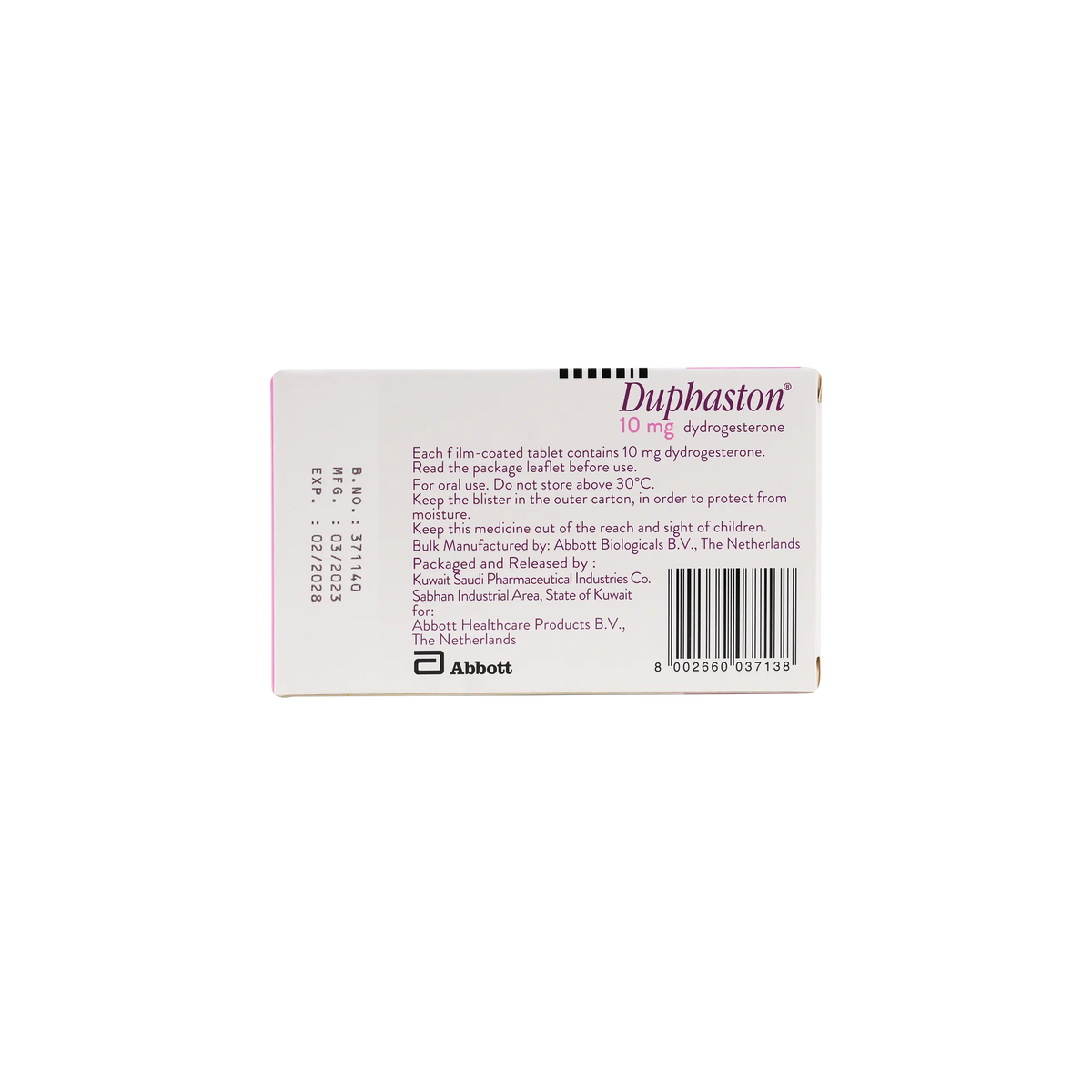 12029-Duphaston 10Mg 20 Tablets +1