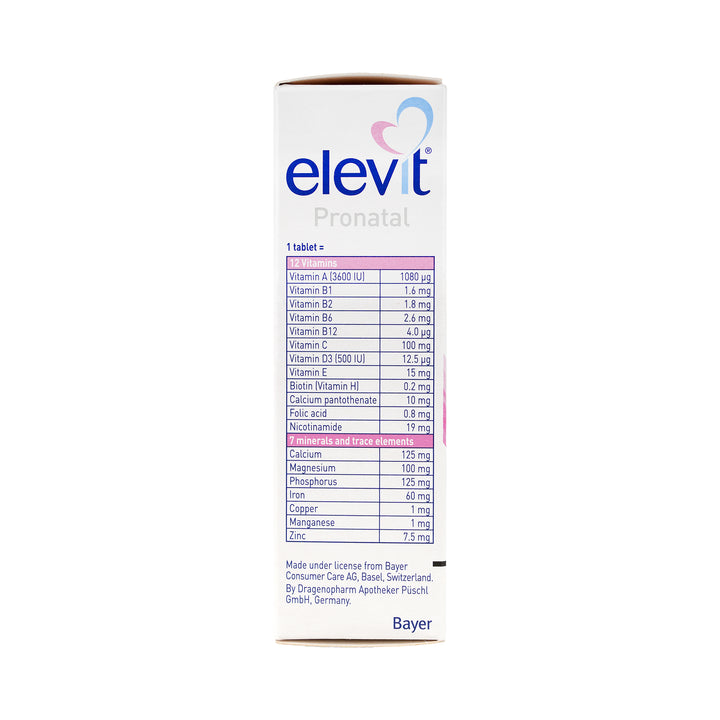 12111-Elevit Pronatal  Tablets 30  Tablets +2