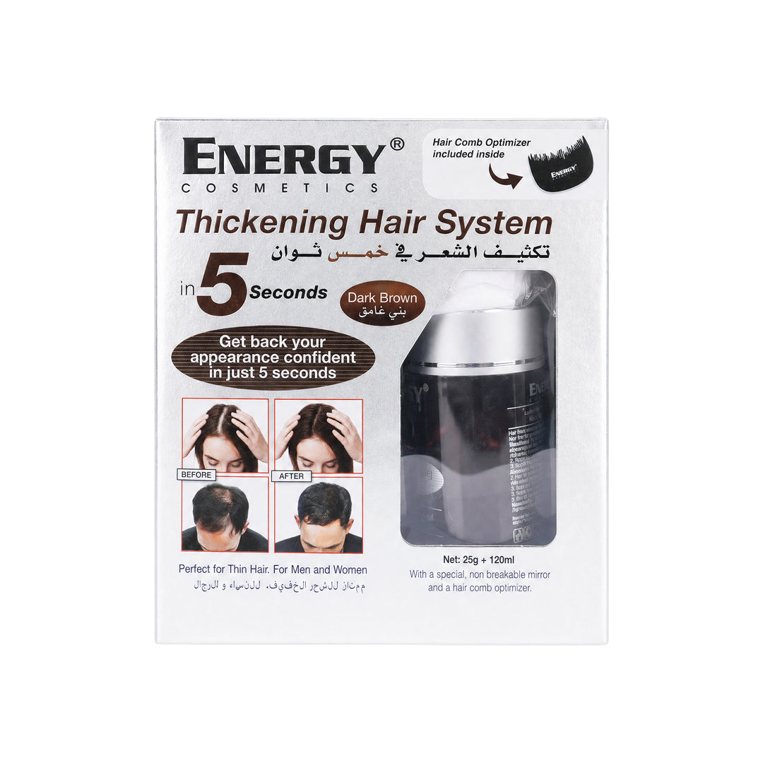 12141-Energy Thickening Hair Kit-Dark Brown 