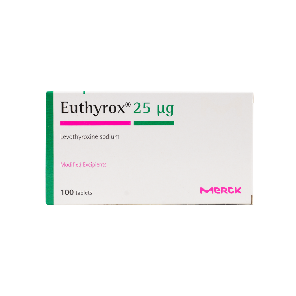 EUTHYROX  25MCG 100 TAB