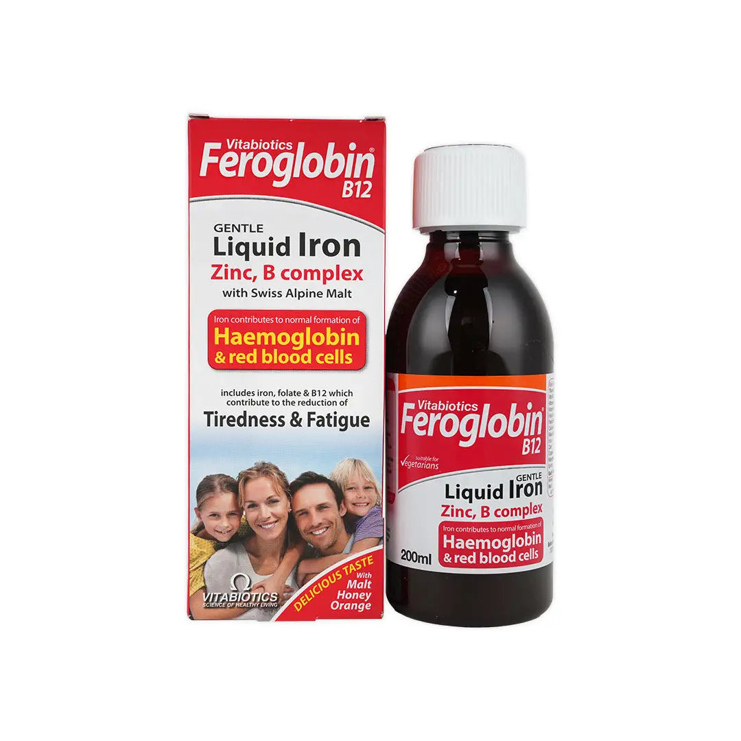 12323-Vitabiotics Feroglobin B12 Liquid 200 Ml +1