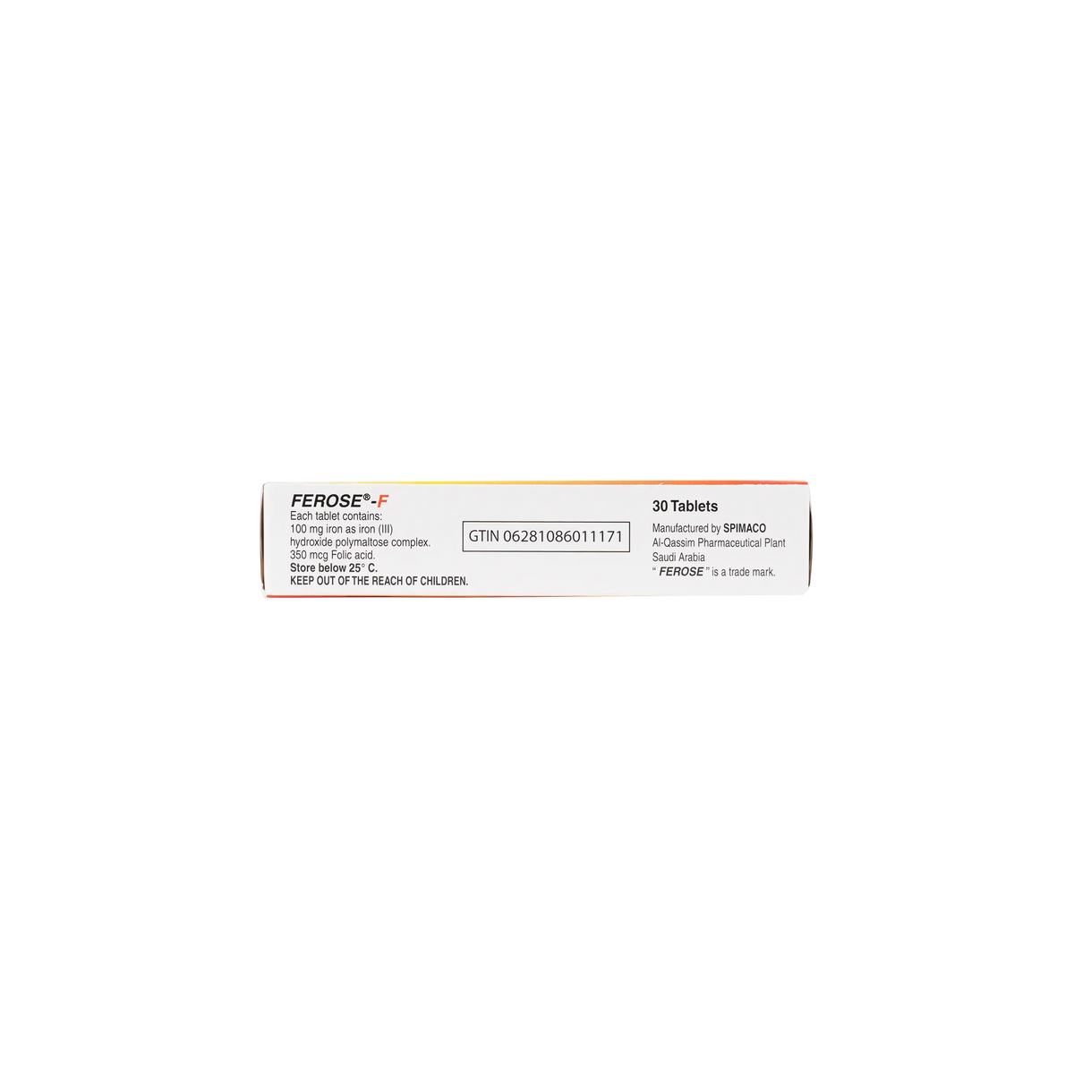 12325-Ferose-F 30 Tablets +1