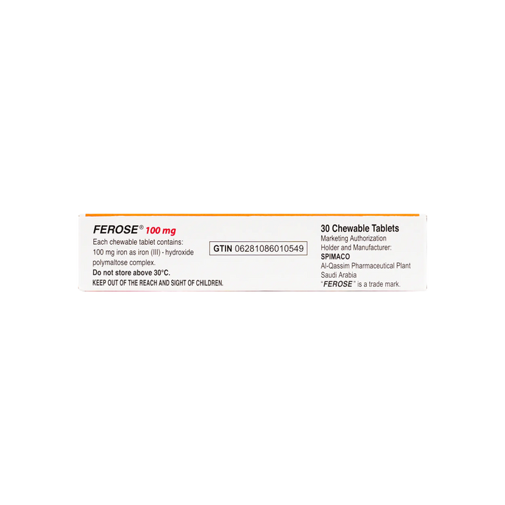 12326-Ferose 100Mg 30 Chewable Tablets +1