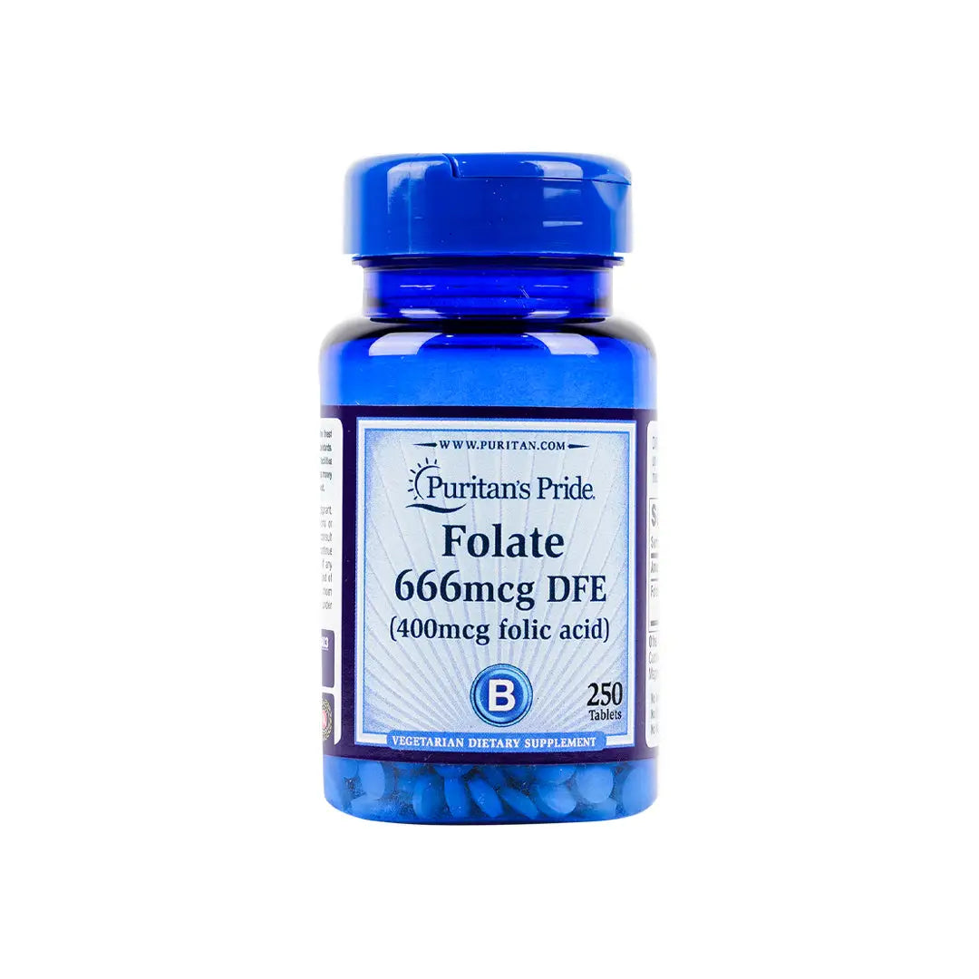 12452-Puritans Pride Folic Acid 400Mcg 250 Tab